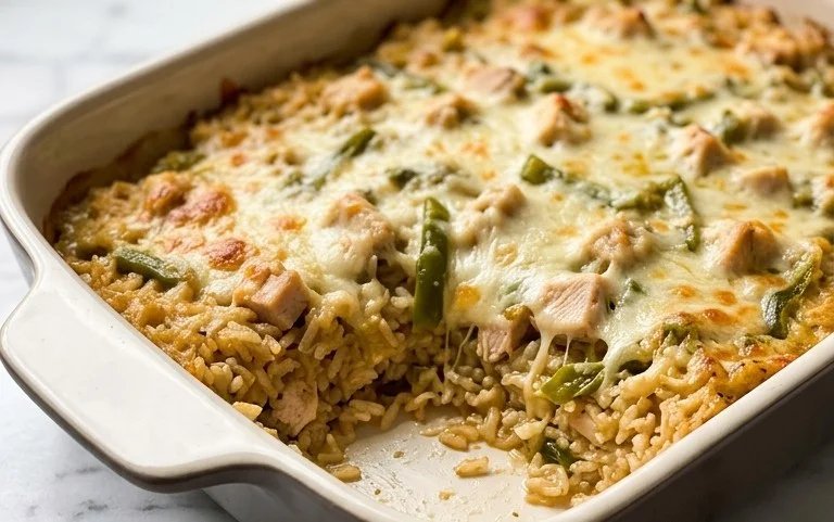 Easy Green Chile Chicken Rice Casserole Recipe