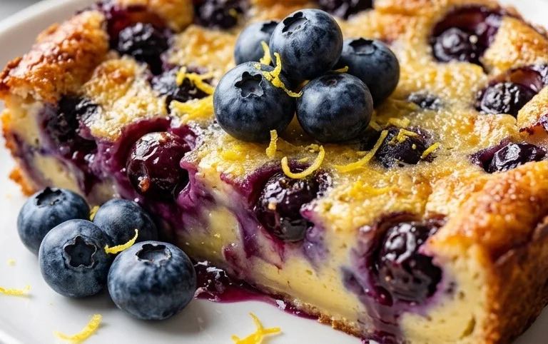 Lemon Blueberry Clafoutis