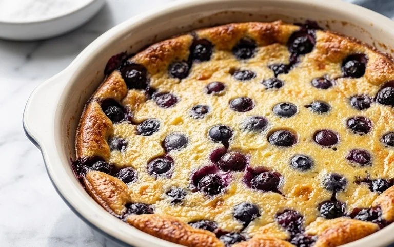 Lemon Blueberry Clafoutis