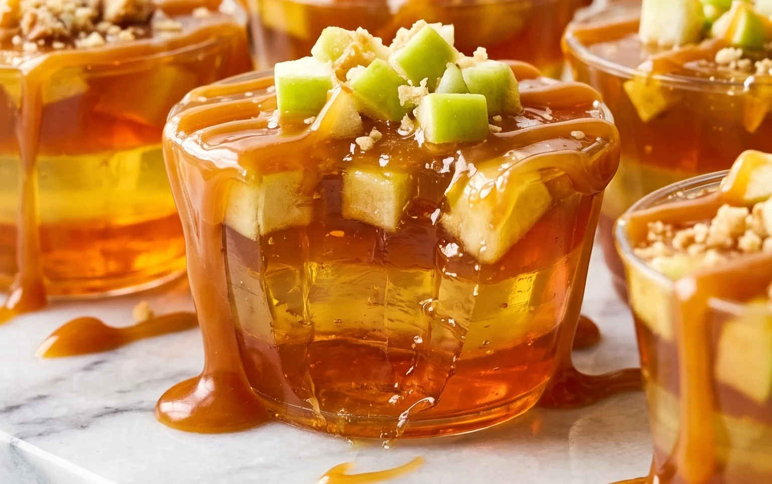 Caramel Apple Jello Shots