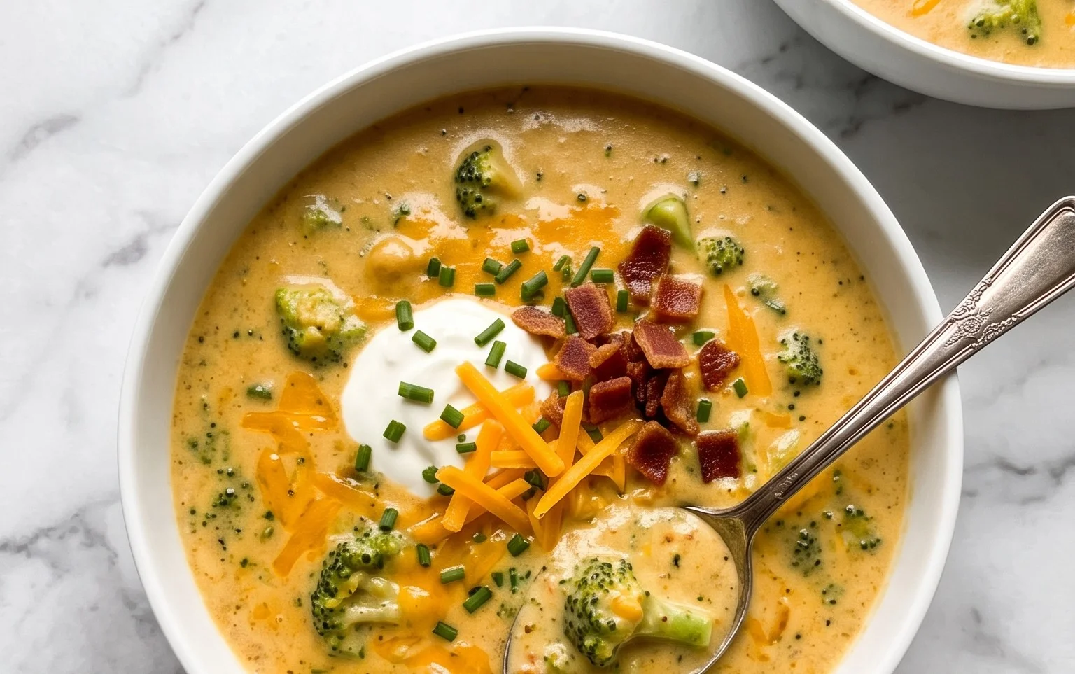 High Protein Broccoli Cheddar Soup Recipe